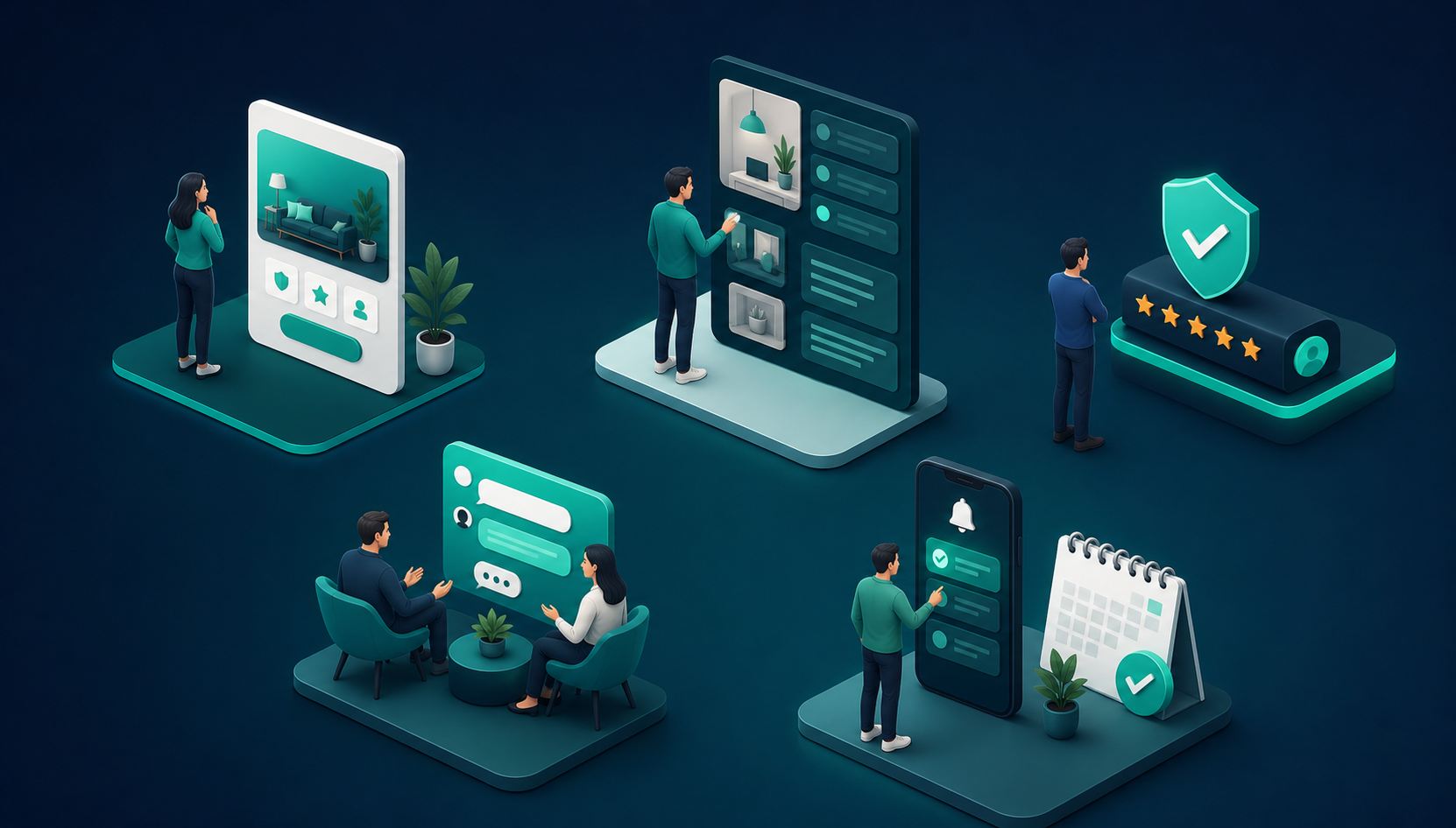 A visitor journey and contact path interface